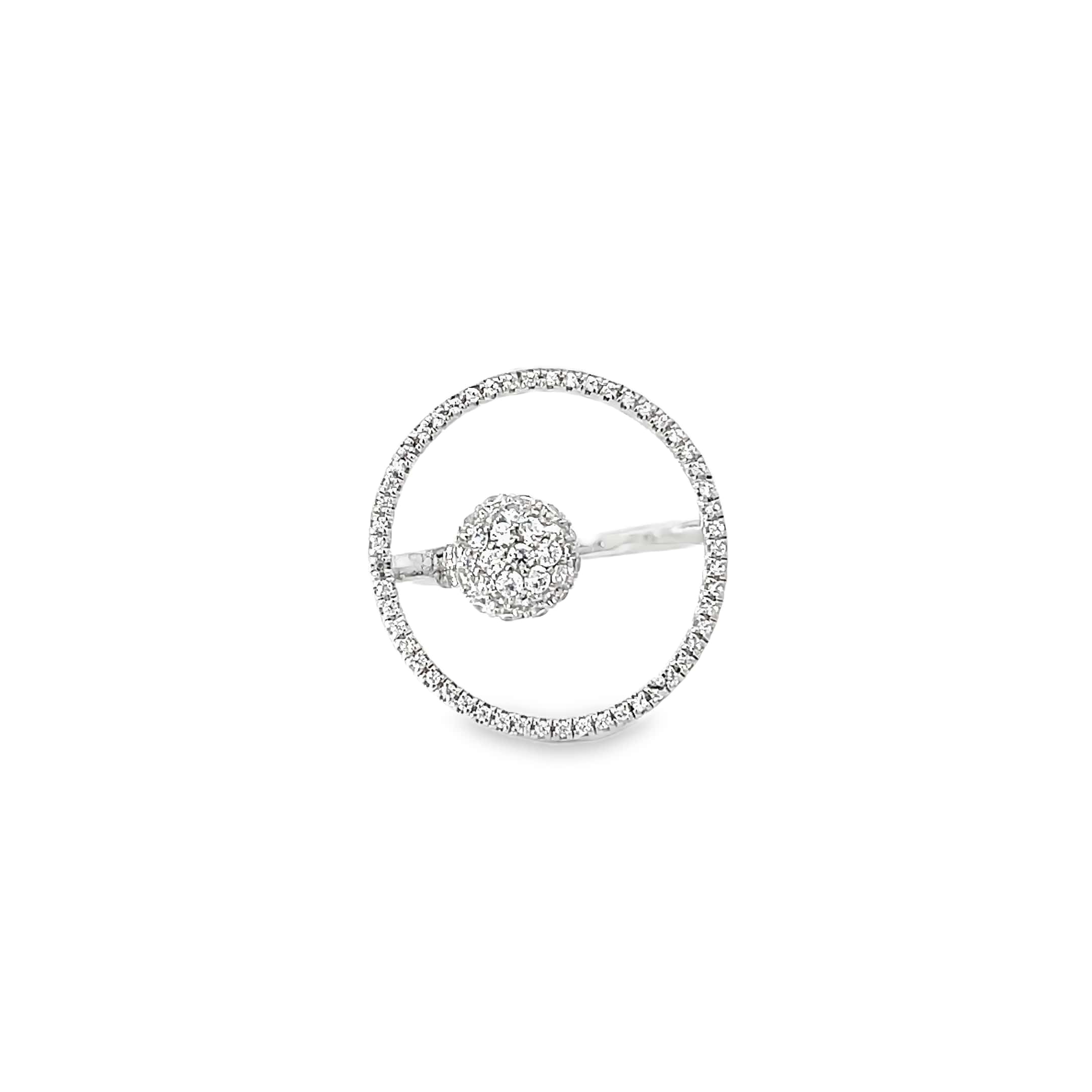 ARTSY ORBIT STYLE RING IN SILVER