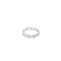 LUXURY PAVE STATEMENT SILVER BAND