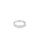 LUXURY PAVE STATEMENT SILVER BAND