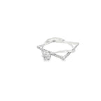 STARLIT EDGE SILVER RING