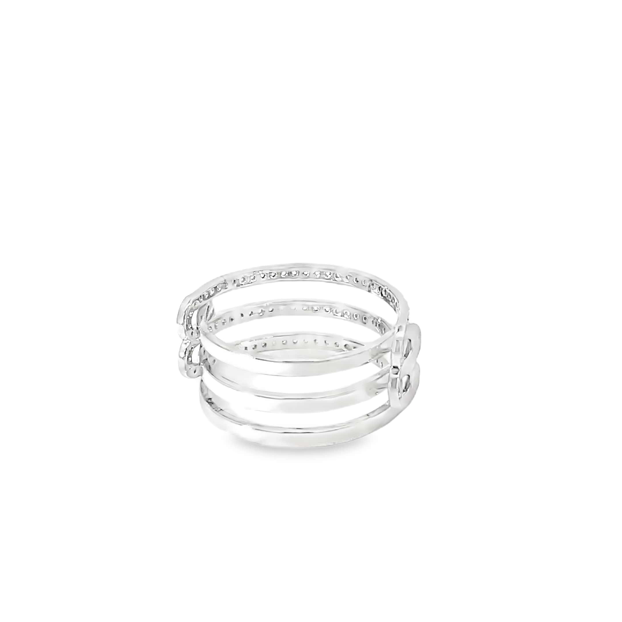 URBAN BUCKLE SILVER RING