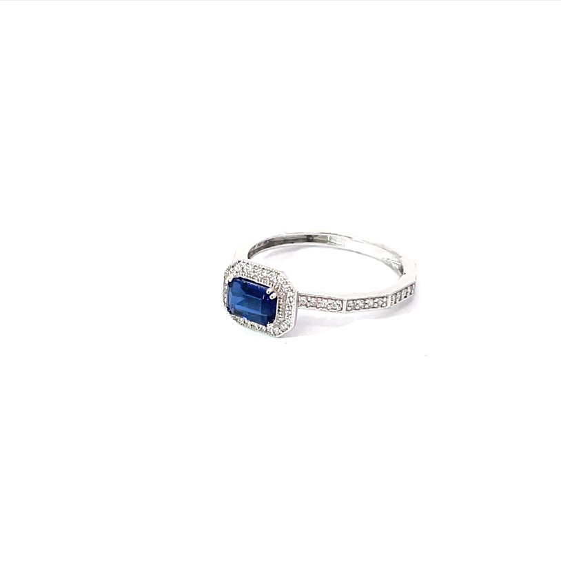 SAPPHIRE STARDOM SILVER RING