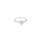 HEARTSONG SPARKLE SILVER RING