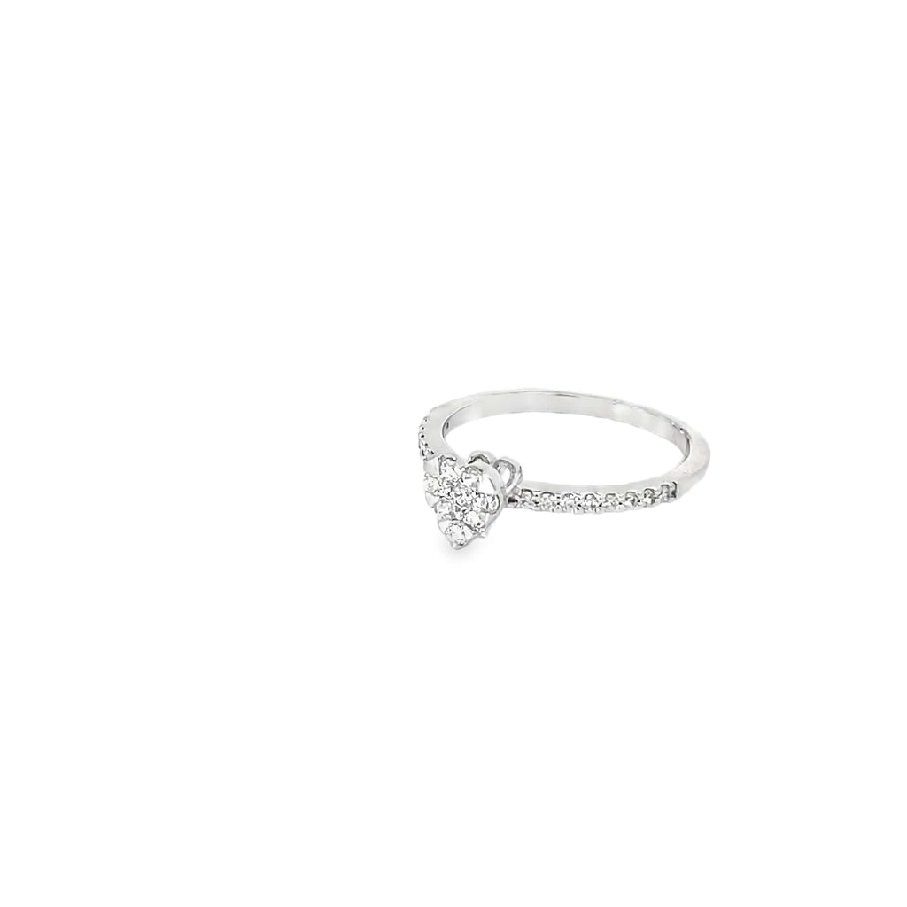 HEARTSONG SPARKLE SILVER RING
