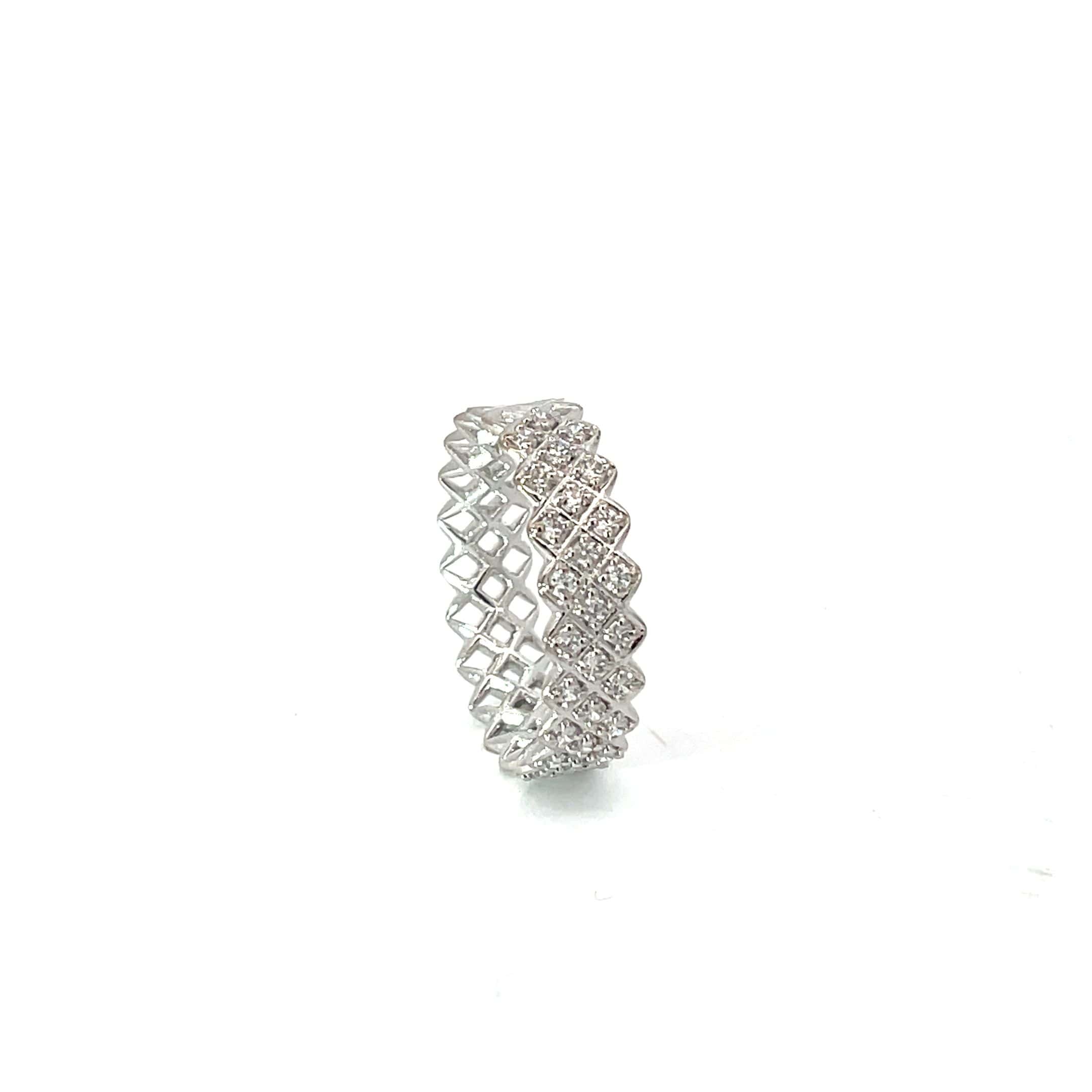 DIAMONDWEAVE SILVER RING