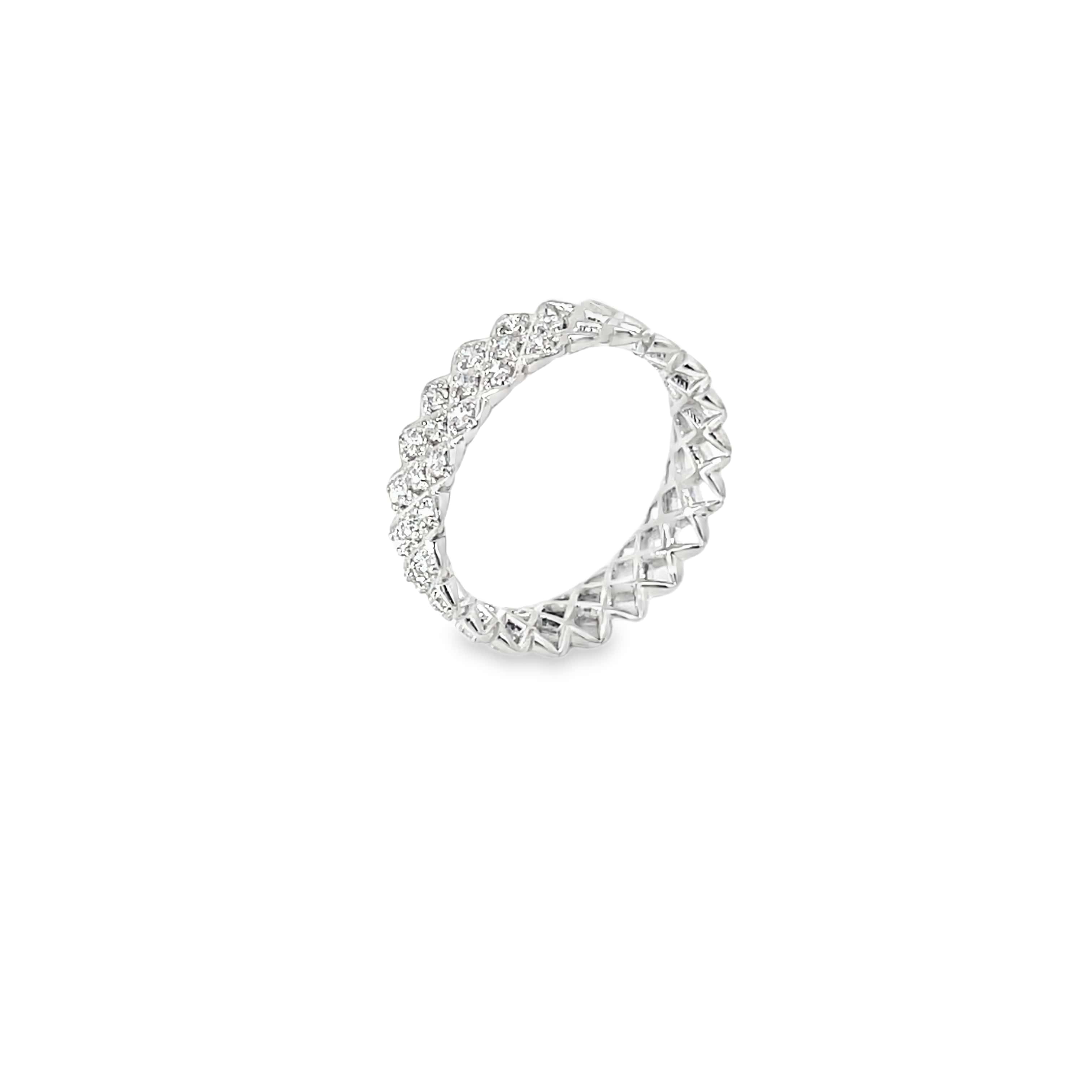 DIAMONDWEAVE SILVER RING