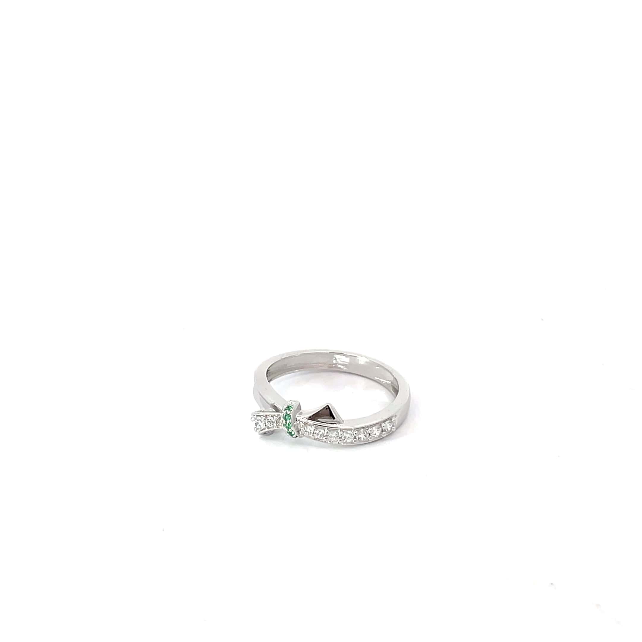 GRACE TIE SILVER RING