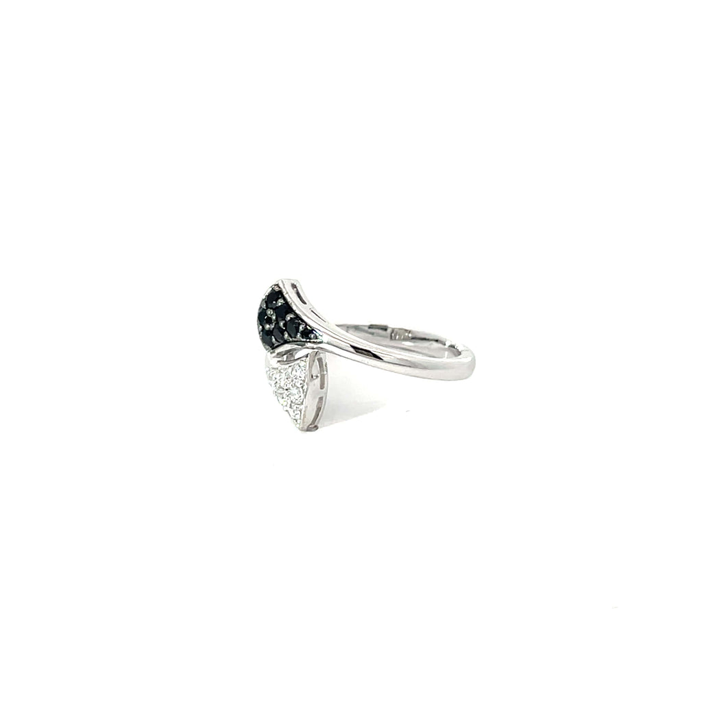 MONOCHROME TWIST SILVER RING