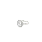 GLAMOUR HALO SILVER RING