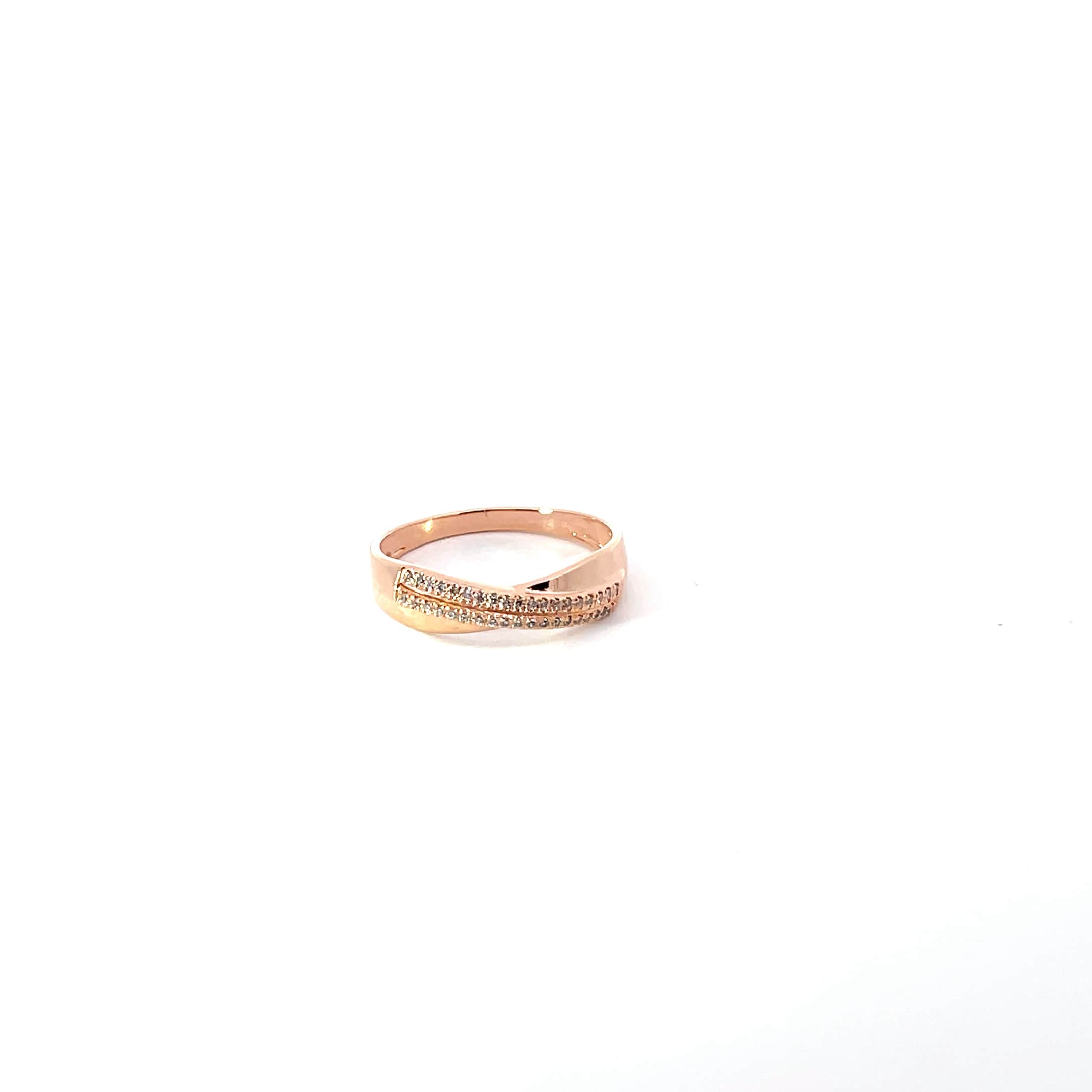 CRYSTAL CURVE ROSE RING