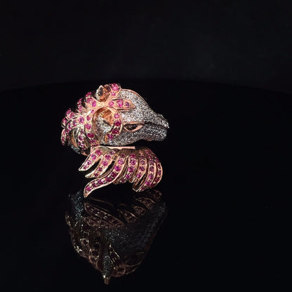 STORM RIDER ROSE HORSE RING