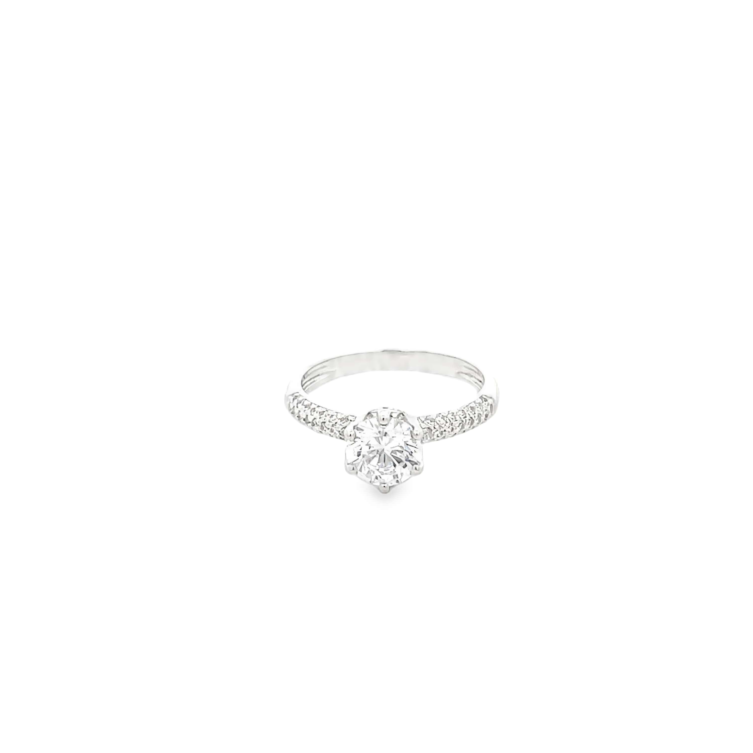 PURE PROMISE SOLITAIRE SILVER RING