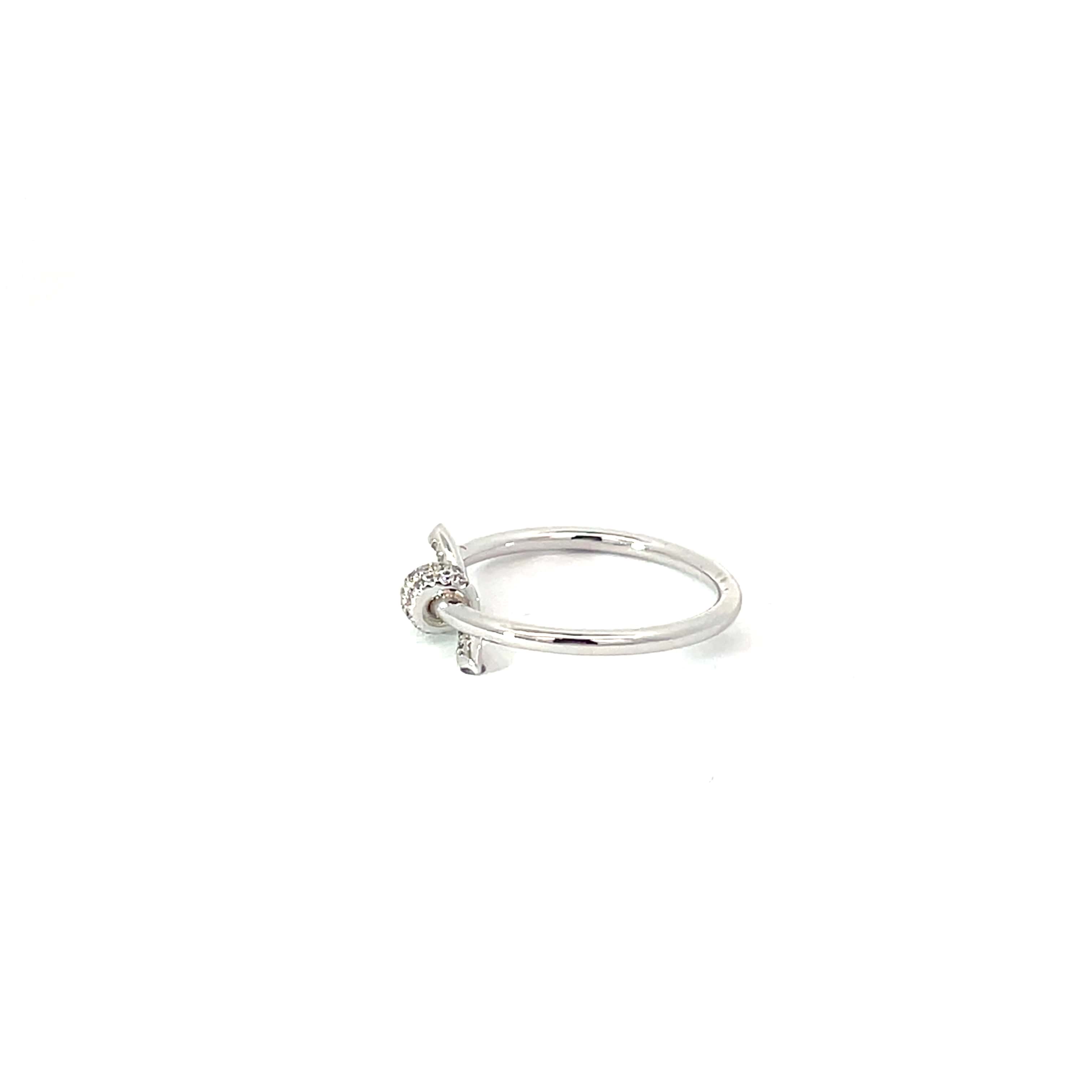 LOVING TIES KNOT SILVER RING