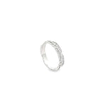 DUAL ELEGANCE DIAMOND SILVER BAND