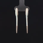 WHITE ROSE GOLD GLIDE EARRINGS