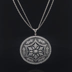 ROYAL MANDALA SILVER PENDANT CHAIN
