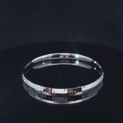 SILVER RIVET BRACELET