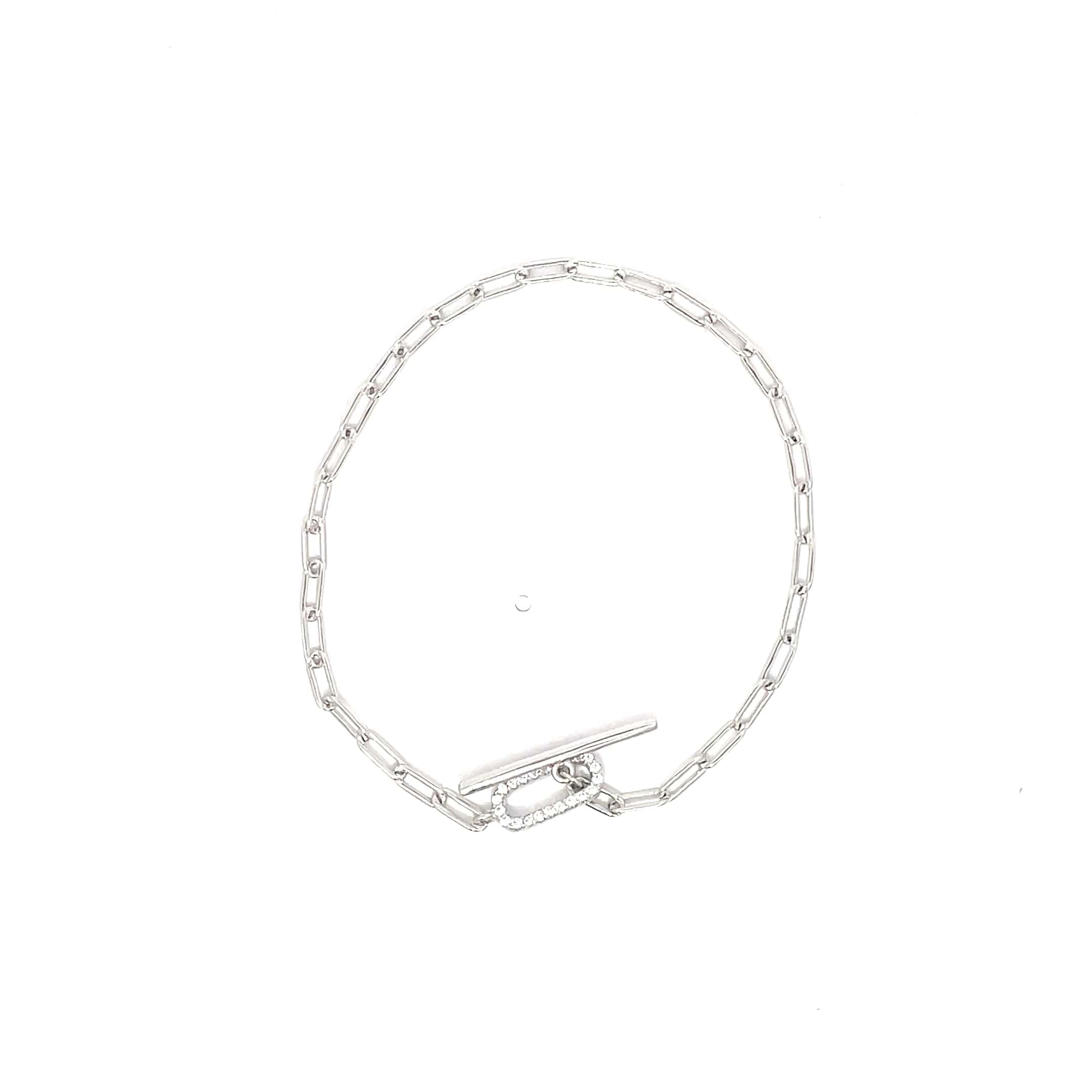 PAPERCLIP SILVER BRACELET