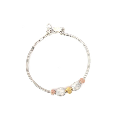 TRINITY BEADS SILVER BRACELETE