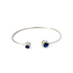 SILVER IMPERIAL BLUE CUFF
