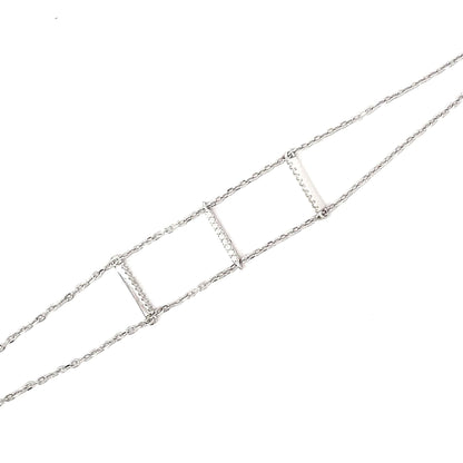SILVER LINEAR BRACELET