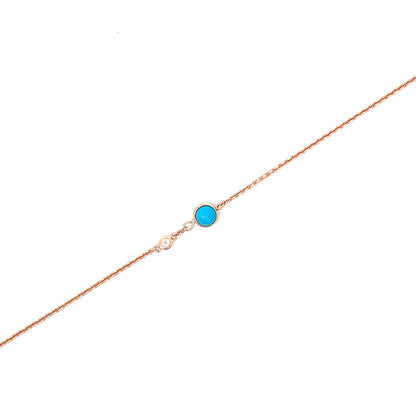 SILVER TURQUOISE GAZE BRACELET
