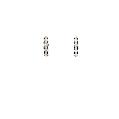 ELEGANT BRAIDED SILVER HOOPS