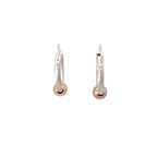 DUAL TONE SILVER HOOPS