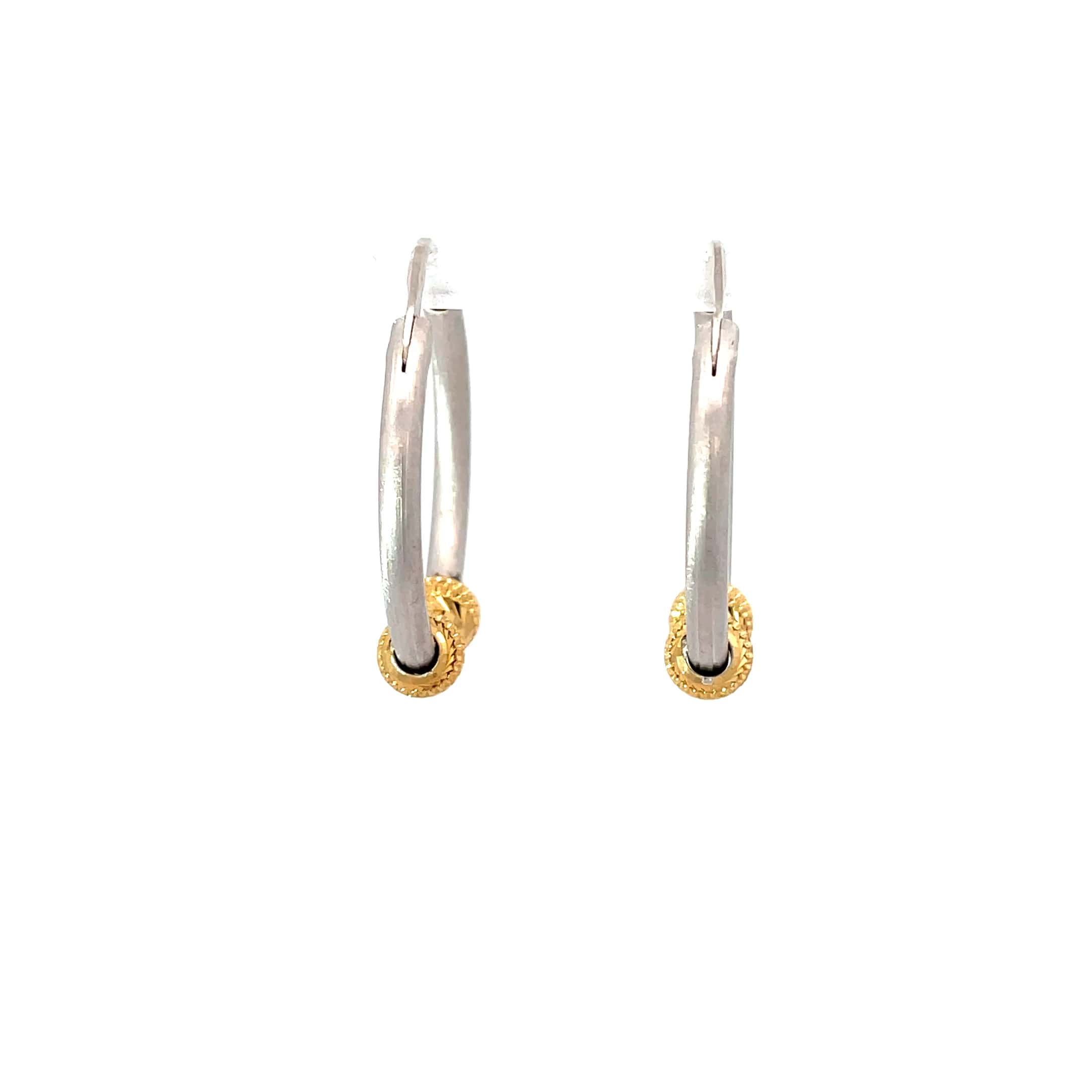 MODERN GLAM SILVER HOOPS