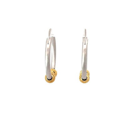 MODERN GLAM SILVER HOOPS