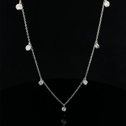 TWINKLE DROP SILVER NECKLACE