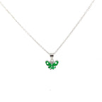 EMERALD WINGS SILVER PENDANT CHAIN