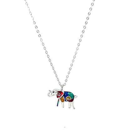 SILVER ELEPHANT SPIRIT CHAIN