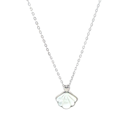 SILVER OYSTER PEARL PENDANT