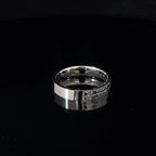 SPLIT FINISH SILVER BAND