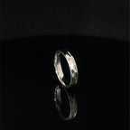 PRISM FACETED SILVER BAND