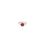TINY MAPLE LEAF SILVER RING