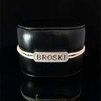 BROSKI - SILVER KEEPSAKE BAND (CREAM)