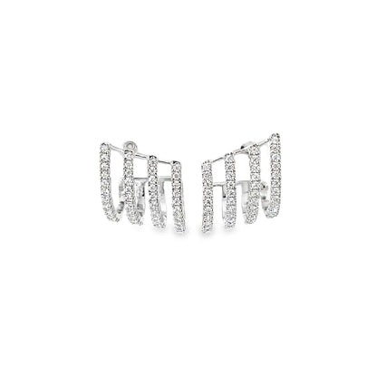 GLINT GRID SILVER EARRINGS