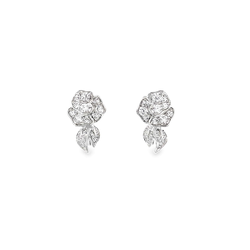 ROSE BLISS SILVER STUDS
