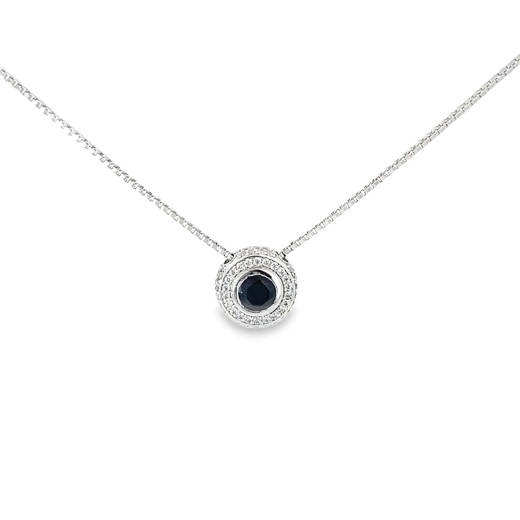 MIDNIGHT HALO SILVER PENDANT