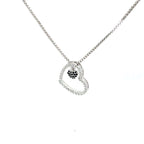 QUEEN OF HEARTS SILVER PENDANT CHAIN