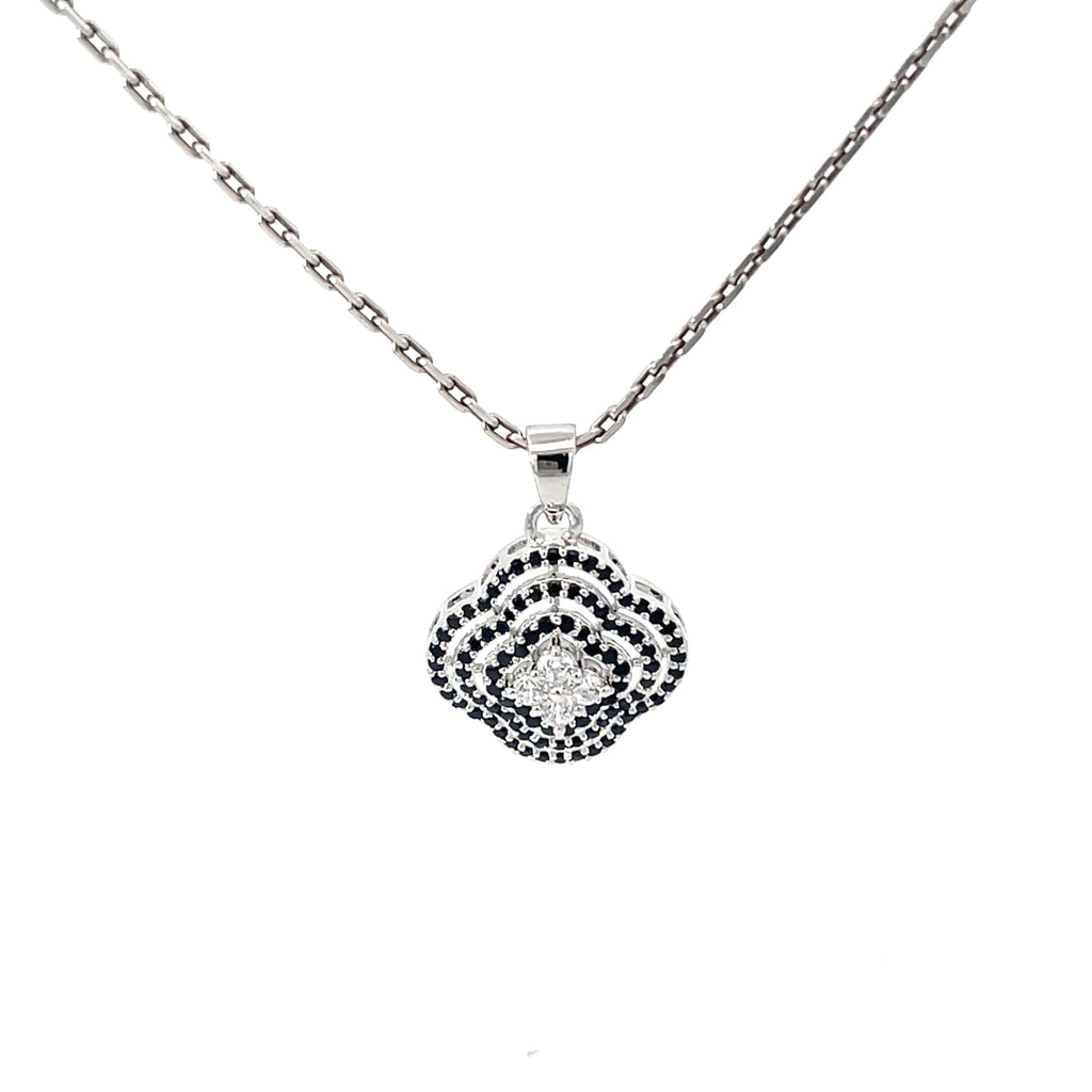 VINTAGE GLAM SILVER PENDANT CHAIN