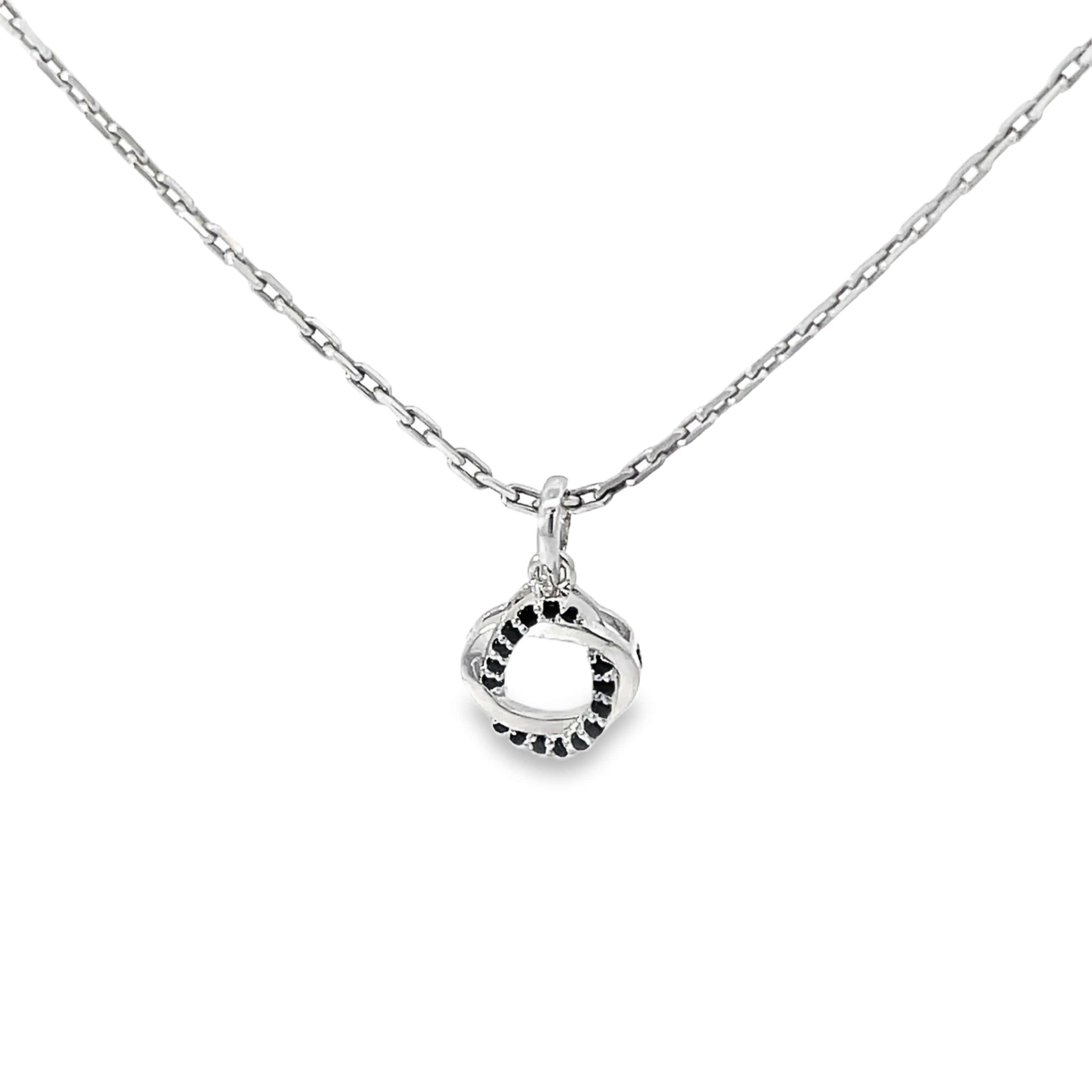 TWISTED ELEGANCE SILVER PENDANT CHAIN
