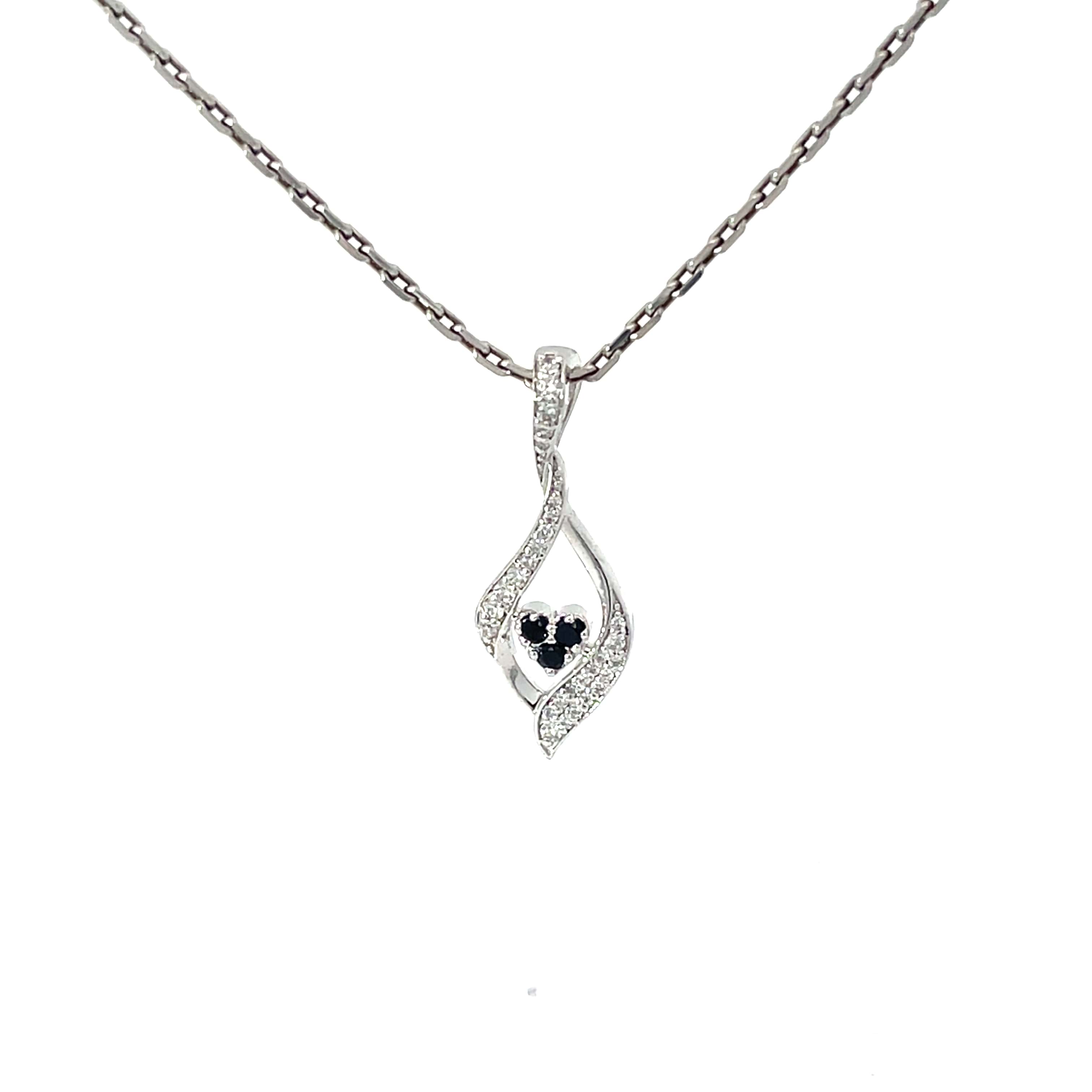 NIGHT EMBERS SILVER PENDANT CHAIN