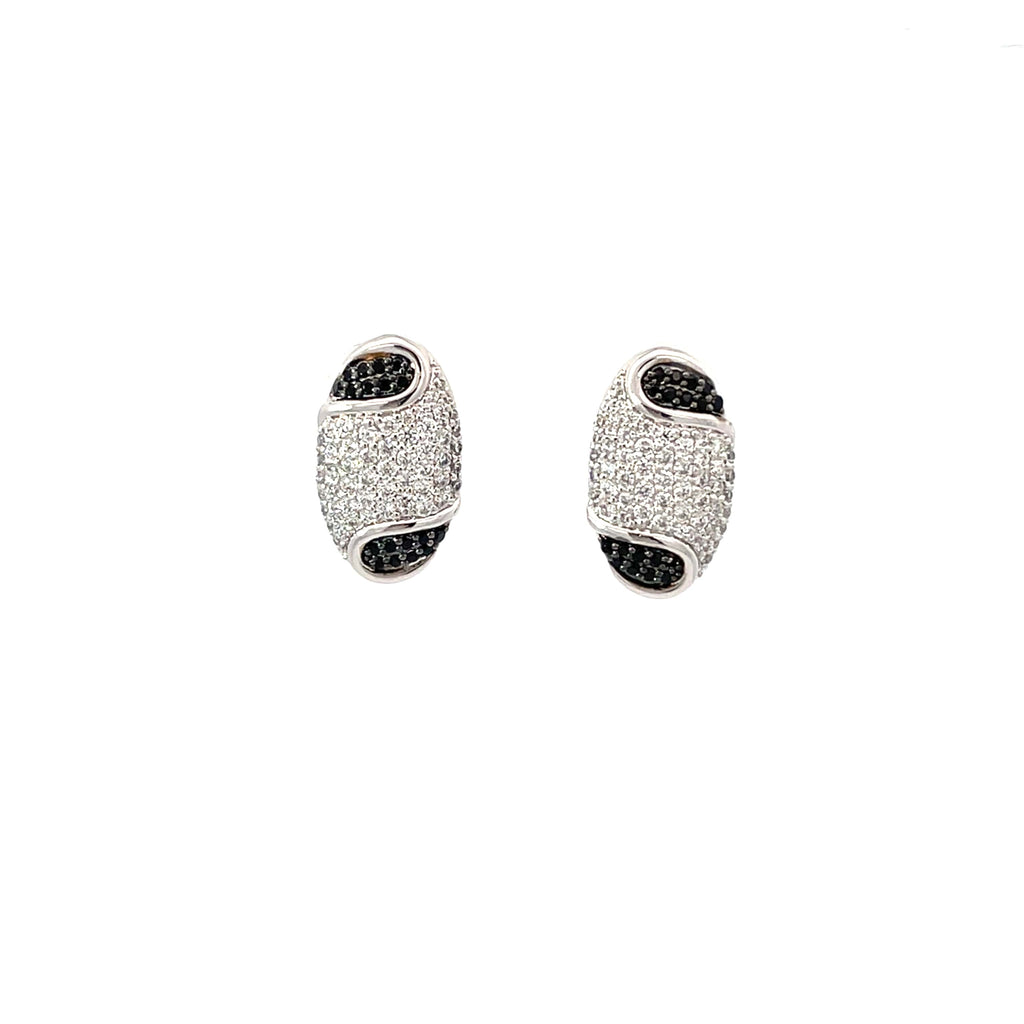 BLACK ICE SILVER EARRINGS