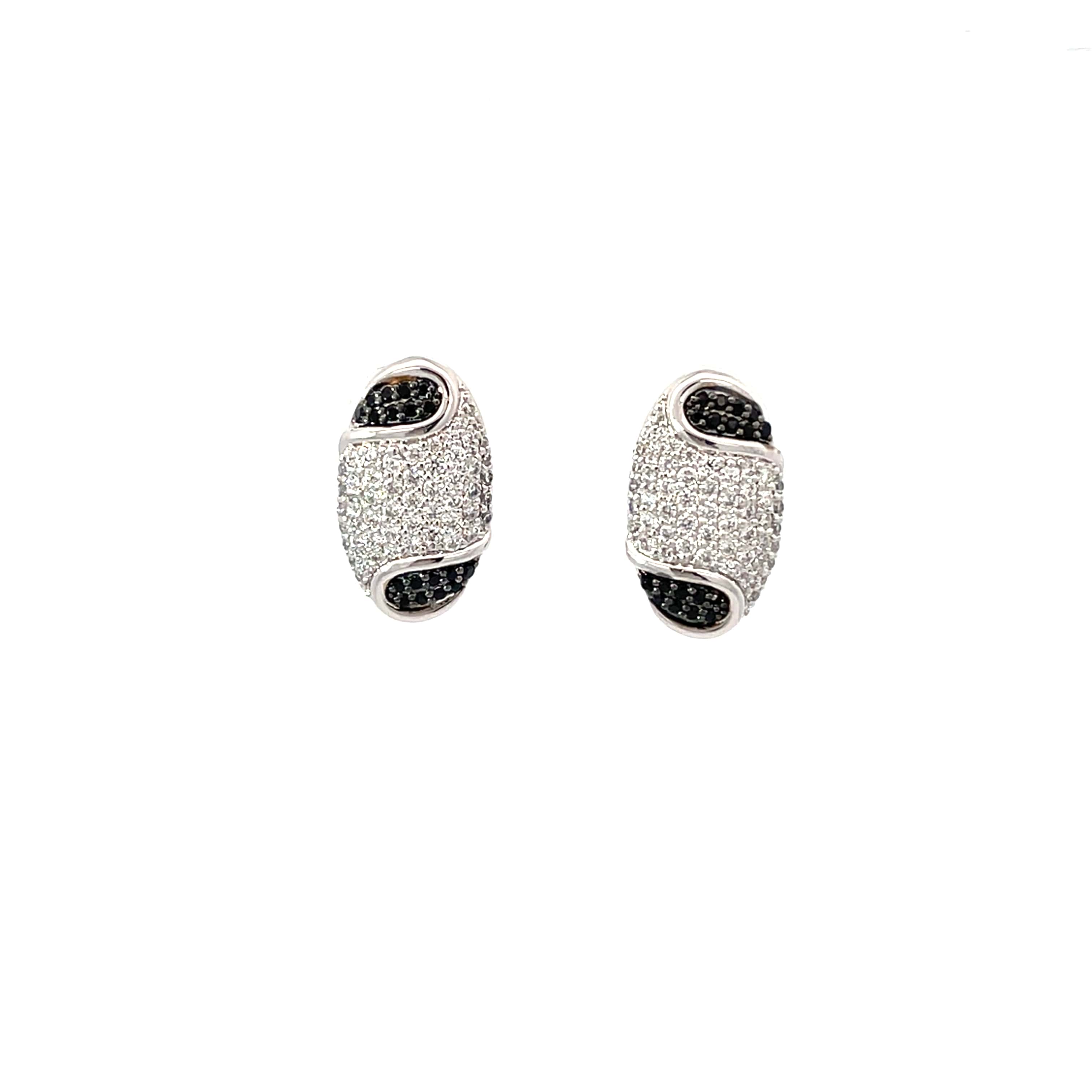 BLACK ICE SILVER EARRINGS