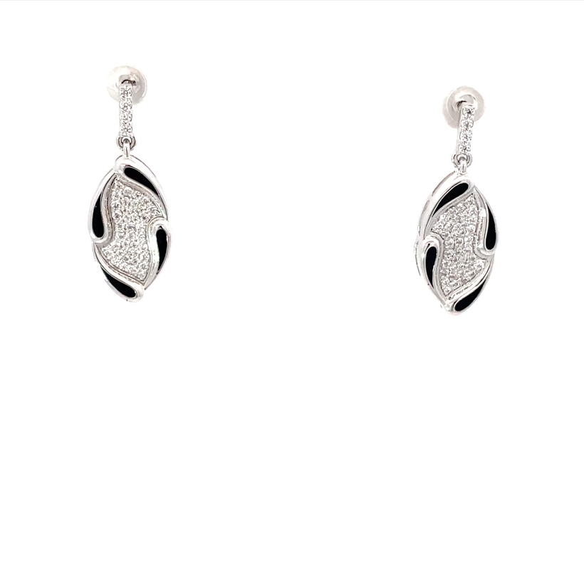 LUXE WAVE SILVER EARRINGS