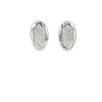 SLEEK DAZZLE SILVER EARRINGS