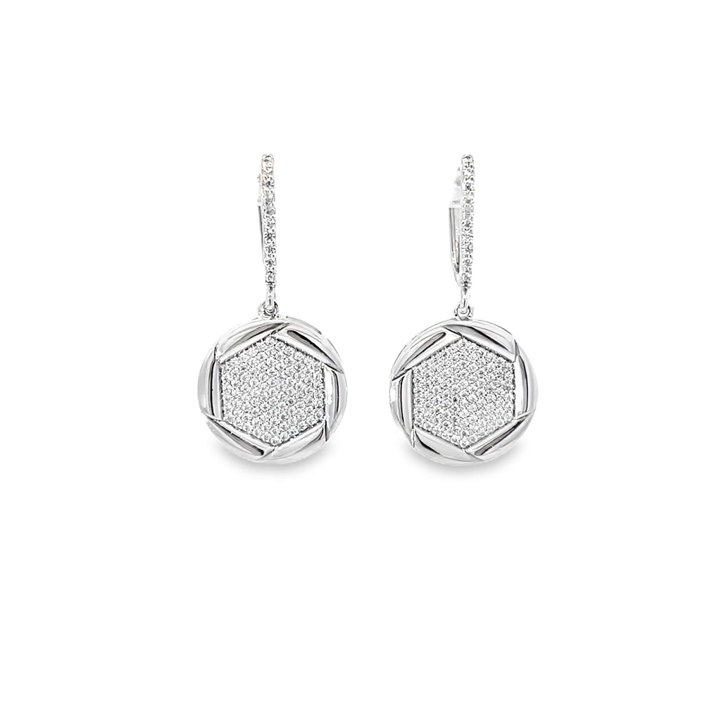 STELLAR HEXA SILVER EARRINGS
